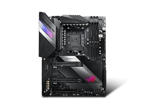 ASUS AMD AM4 ROG X570 Crosshair VIII Hero ATX Motherboard w/ PCIe 4.0, 2.5Gbps LAN, Dual M.2, SATA 6Gb/s