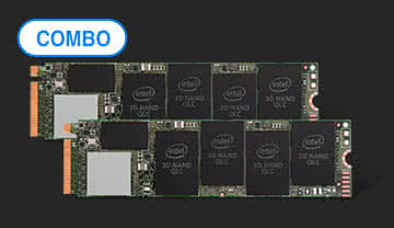 2x Intel 665p Series M.2 2280 1TB PCIe NVMe 3.0 x4 3D3, QLC Internal Solid State Drive (SSD) SSDPEKNW010T9X1