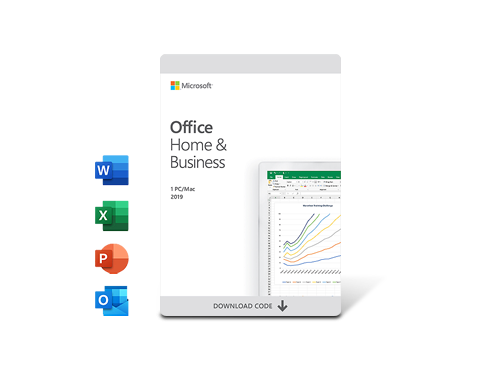Microsoft Office Home and Business 2019 - 1 Device, Windows 10 PC/Mac Download