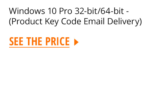 Windows 10 Pro 32-bit/64-bit - (Product Key Code Email Delivery)