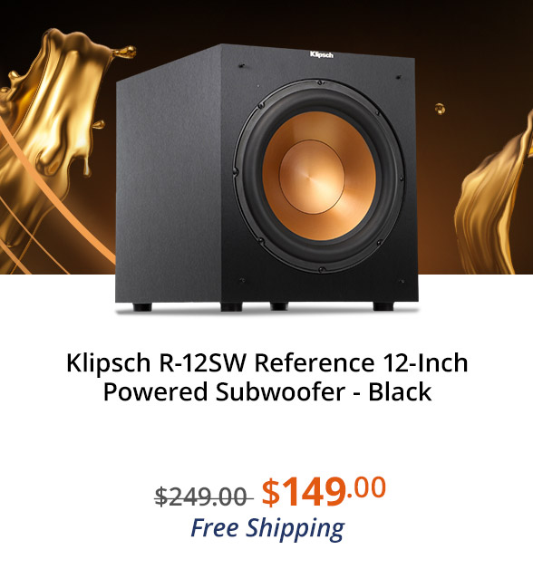 Klipsch R-12SW Reference 12-Inch Powered Subwoofer - Black