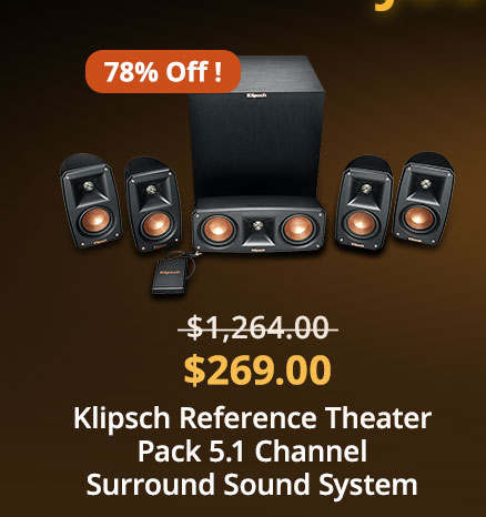 Klipsch Reference Theater Pack 5.1 Channel Surround Sound System