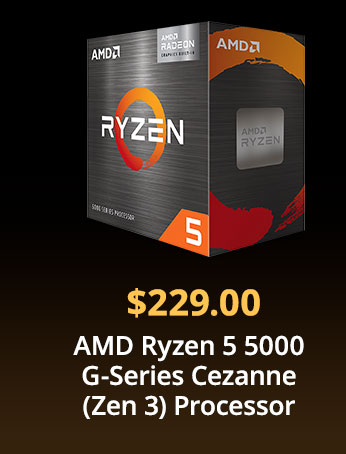 AMD Ryzen 5 5000 G-Series Cezanne (Zen 3) Processor 