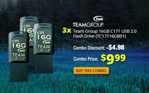 Combo: 3x - Team Group 16GB C171 USB 2.0 Flash Drive (TC17116GB01)