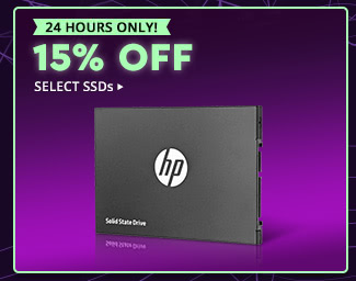 15% OFF SELECT SSDs*