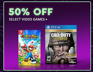 50% OFF SELECT VIDEO GAMES*