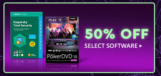 50% OFF SELECT SOFTWARE*