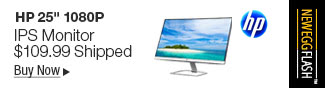 Newegg Flash - HP 25" 1080P IPS Monitor