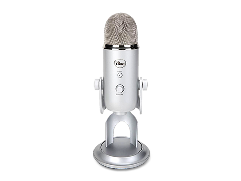 Blue Microphones Yeti 1141 Silver USB Connector Podcaster Bundle