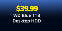 $39.99 WD Blue 1TB HDD