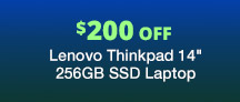 Lenovo Thinkpad 14" 256GB SSD Laptop