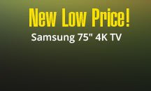 Samsung 75" 4K TV