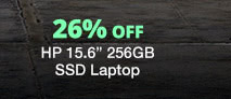 HP 15.6" 256GB SSD Laptop