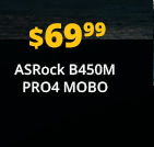 $69.99 AsRock B450M PRO4 Motherboard