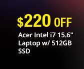 Acer Intel i7 15.6" Laptop w/ 512GB SSD