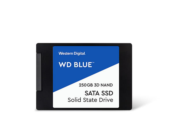 WD Blue 3D NAND 250GB Internal SSD - SATA III 6Gb/s 2.5"/7mm Solid State Drive