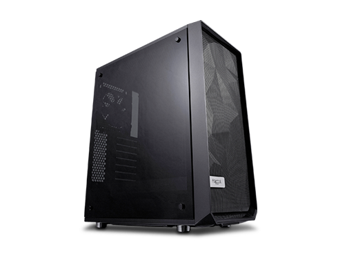 Fractal Design Meshify C Black ATX High-Airflow Compact Dark Tint Tempered Glass Window Mid Tower PC Case