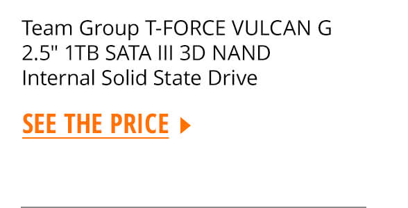 Team Group T-FORCE VULCAN G 2.5" 1TB SATA III 3D NAND Internal Solid State Drive