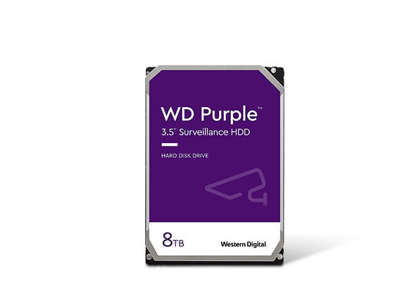 WD Purple 8TB 7200 RPM 256MB Cache SATA 6.0Gb/s 3.5" Internal Bare Hard Drive