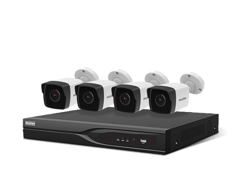 LaView 8 Channel DVR Security System w/ 4x Ultra HD 4K 8.3MP IP67 H.265 Color Night Vision Metal Outdoor Bullet Cameras