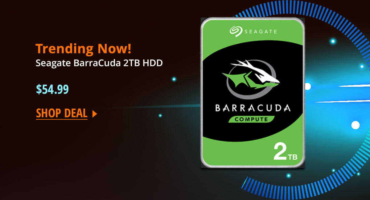 $54.99 Seagate BarraCuda 2TB HDD