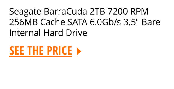 Seagate BarraCuda 2TB 7200 RPM 256MB Cache SATA 6.0Gb/s 3.5" Bare Internal Hard Drive