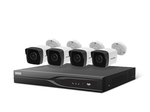 LaView 8 Channel DVR Security System w/ 4x UHD 4K Outdoor Bullet Cameras, and Built-in 1TB HDD