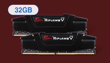 $102.99 G.SKILL Ripjaws V 32GB (2 x 16GB) DDR4 3200 (PC4 25600) Desktop Memory