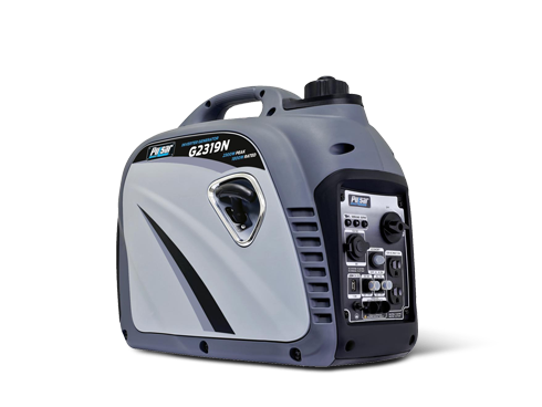 Pulsar G2319N 2,300W Portable Gas-Powered Inverter Generator with USB Outlet & Parallel Capability, CARB Compliant, Gray