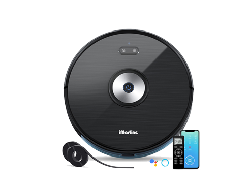 Robot Vacuum Cleaner, iMartine 1600PA Robotic Vacuum Cleaner Wi-Fi Connectivity Works with Alexa, Self-Charging, Smart Mapping, Super Slim