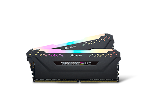 CORSAIR Vengeance RGB Pro 16GB (2 x 8GB) DDR4 3200 (PC4 25600) Desktop Memory, CMW16GX4M2C3200C16