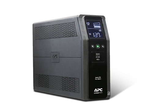 APC BR1000MS 1000 VA Pure SineWave 10 Outlets 2 USB Charging Ports Back-UPS Pro Battery Backup