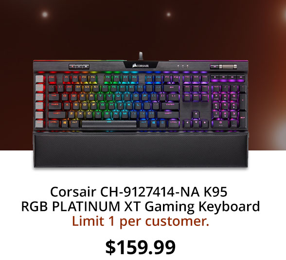 Corsair CH-9127414-NA K95 RGB PLATINUM XT Gaming Keyboard