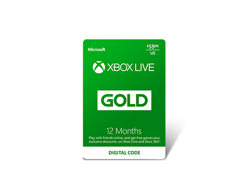 Xbox Gold Live: 12 Month Membership US (Digital Code)