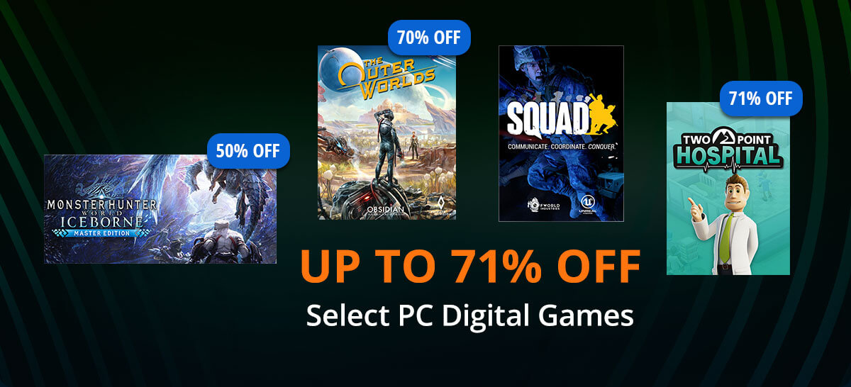 Up to 71% Off Select PC Digital Games*