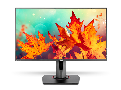 ASUS VG278Q 27" Full HD 1920 x 1080 144Hz 1ms DisplayPort HDMI DVI Asus Eye Care with Ultra Low-Blue Light & Flicker-Free AMD Free Sync G-Sync Compatible Built-in Speakers LED Backlit Height Adjustable Gaming Monitor