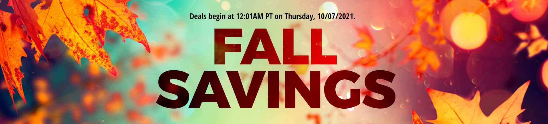 Fall Savings