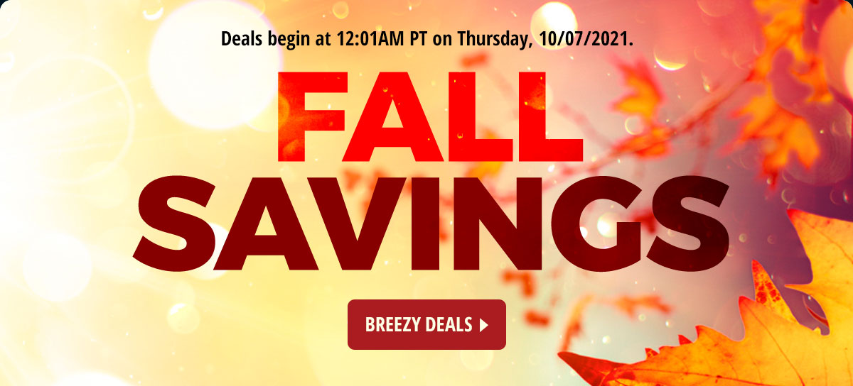 Fall Savings