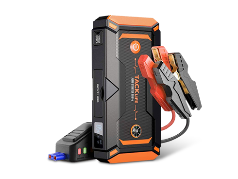 TACKLIFE T8 Pro 1200A Peak 18000mAh Water-Resistant Car Jump Starter With LCD Screen Orange