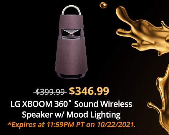 $346.99 LG XBOOM 360˚ Sound Wireless Speaker w/ Mood Lighting