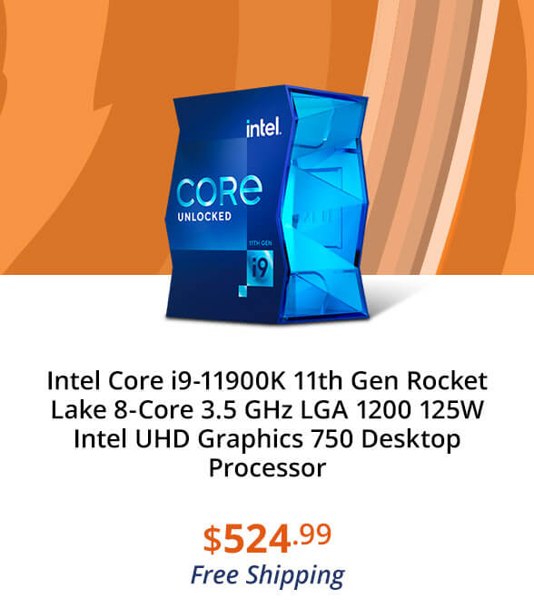 Intel Core i9-11900K 11th Gen Rocket Lake 8-Core 3.5 GHz LGA 1200 125W Intel UHD Graphics 750 Desktop Processor