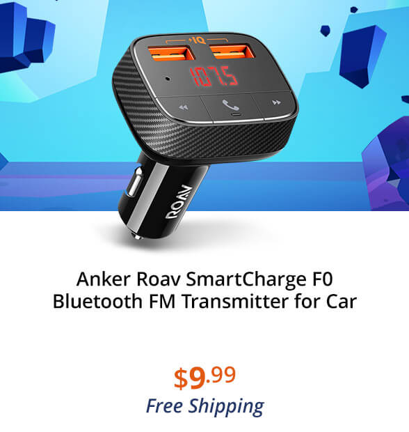 Anker Roav SmartCharge F0 Bluetooth FM Transmitter for Car