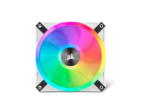 CORSAIR QL Series, iCUE QL120 RGB, 120mm RGB LED PWM White Fan, Triple Fan Kit with Lighting Node CORE - CO-9050104-WW