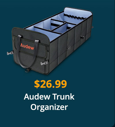 $26.99 Audew Trunk Organizer