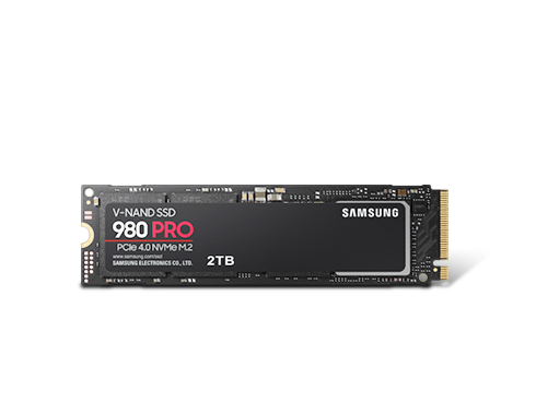 SAMSUNG 980 PRO M.2 2280 2TB PCIe Gen 4.0 x4, NVMe 1.3c Samsung V-NAND Internal Solid State Drive (SSD) MZ-V8P2T0B/AM