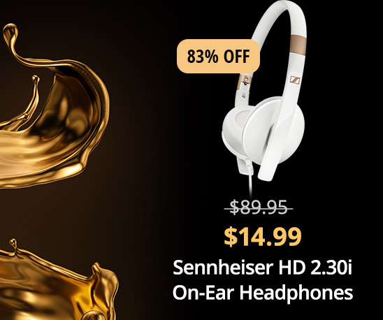 $14.99 Sennheiser HD 2.30i On-Ear Headphones