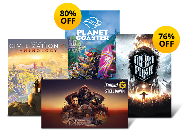 UP TO 80% OFF SELECT PC DIGITAL GAMES*