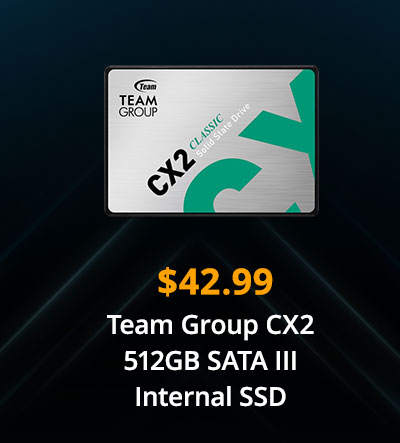 $42.99 Team Group CX2 512GB SATA III Internal SSD