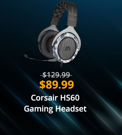 $89.99 Corsair HS60 Gaming Headset