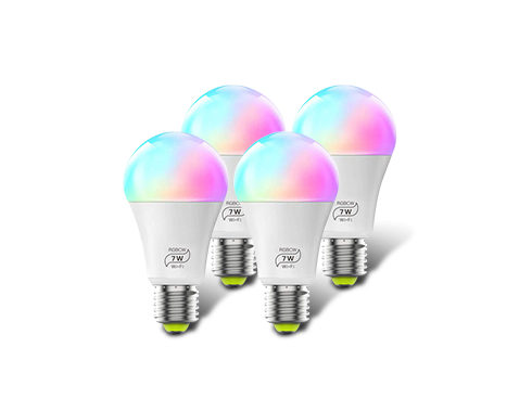MagicLight Smart Light Bulb (60w Equivalent), A19 7W Multicolor 2700k-6500k Dimmable WiFi LED Bulb, Compatible with Alexa Google Home Siri IFTTT